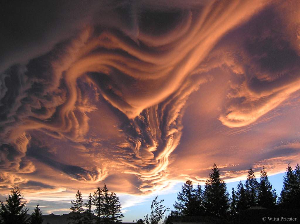 Oblaky Asperitas nad Novým Zélandom
