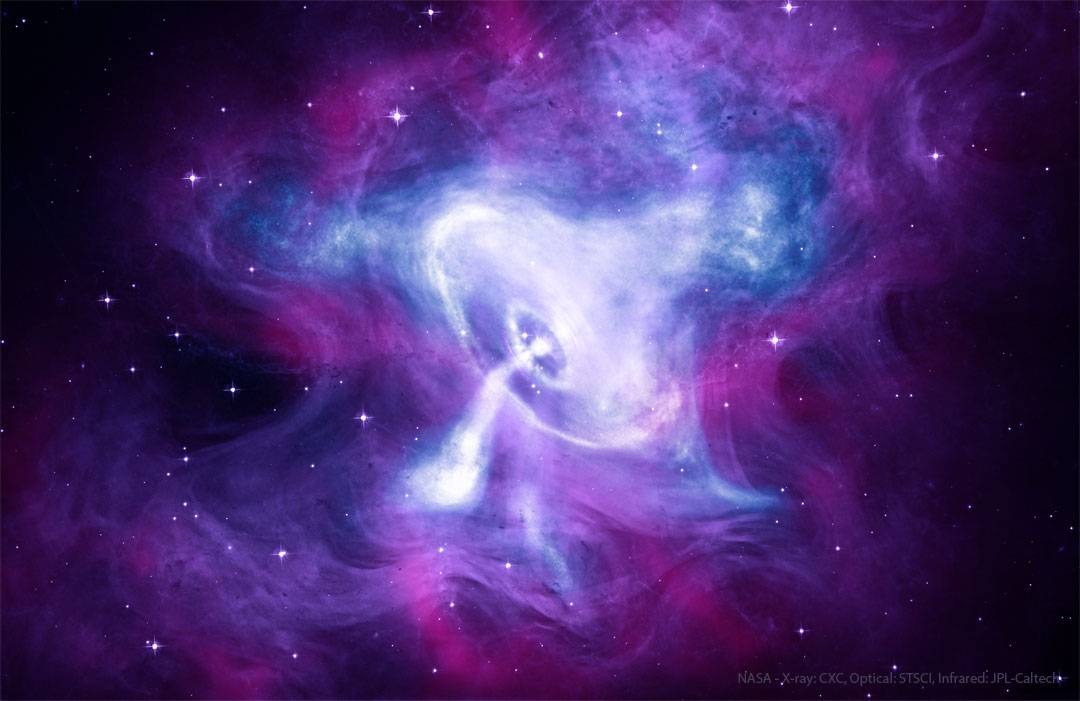 Rýchly pohyb pulzara odhaľuje kozmické tajomstvá - Astronomická fotografia dňa 2025-08-24 | Krabia hmlovina, pulzar, Messier 1