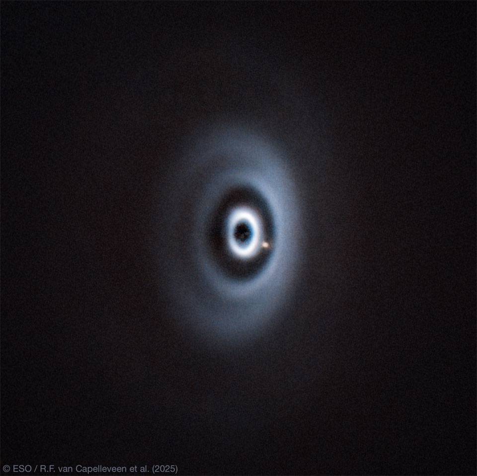 WISPIT 2b: Ako exoplanéta formuje svoj pôvodný disk - Astronomická fotografia dňa 2025-08-27 | WISPIT 2b, exoplanéta, protoplanetárny disk
