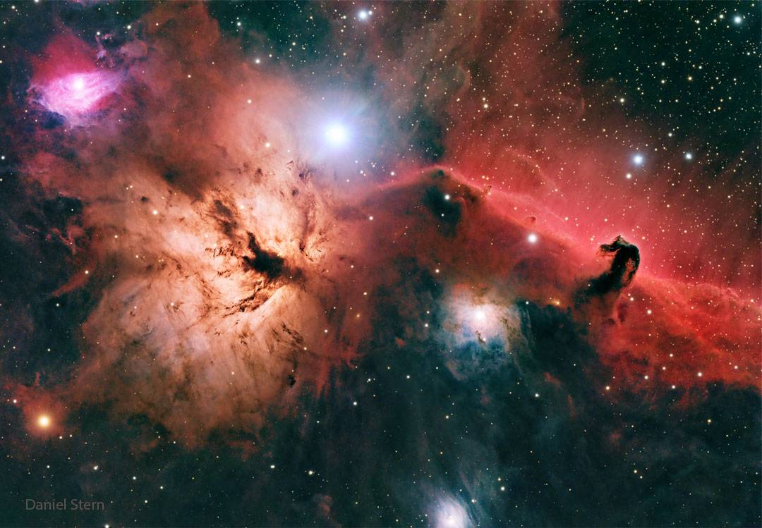 Objavte tajomstvá hmloviny Hlava koňa - Astronomická fotografia dňa 2025-09-02 | Hlava koňa, Plamenná hmlovina, Orion
